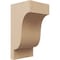 Ekena Millwork 5"W x 5"D x 10"H Wide Newport Rough Cedar Woodgrain TimberThane Corbel, Primed Tan CORUR05X05X10NEWRCPR - alternate 1